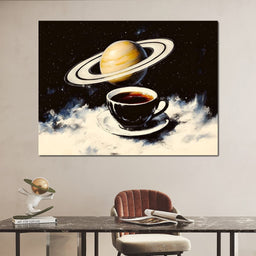 Saturn's Morning Brew - NicheCanvas