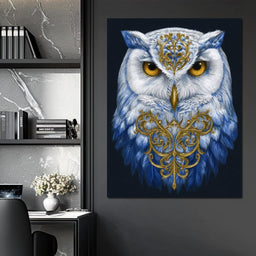 Gilded Owl Night Guardian - NicheCanvas