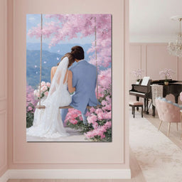 Wedding Vows Under Blossom Skies - NicheCanvas