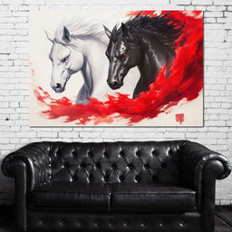 Phantom Rush of Equines - NicheCanvas