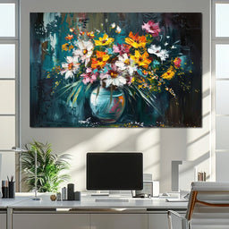 Bouquet of Wild Vibrance - NicheCanvas