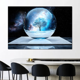 Celestial Reflection Sphere Tree - NicheCanvas