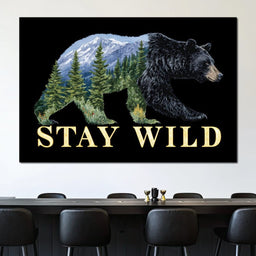 Bear Spirit Mountain Wildscape - NicheCanvas