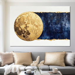 Golden Lunar Night - NicheCanvas