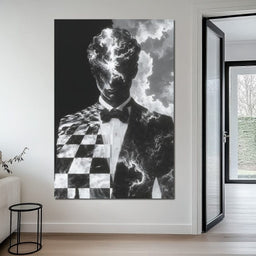 Cosmic Checkmate of Stardust Mind - NicheCanvas