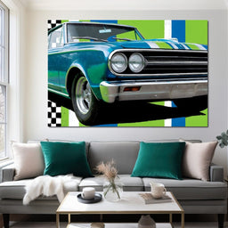 Vintage Racer Power Pop Vibe - Rider Art - NicheCanvas