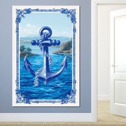 Tropical Ship Anchor - NicheCanvas