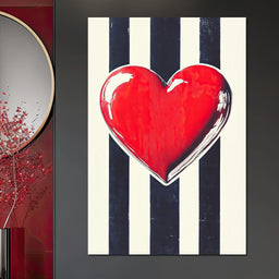 Heartbeat Elegance - NicheCanvas