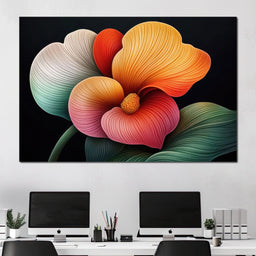 Petals That Dream in Neon - TooplesArt - NicheCanvas