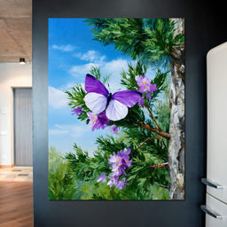 Butterfly Dance Among Blooms - NicheCanvas