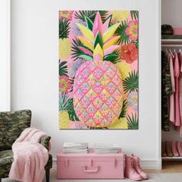 Tropical Solstice Island Pineapple - NicheCanvas