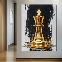 Golden Chess Splendor - NicheCanvas