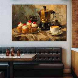 Espresso and Cherry Cupcakes - NicheCanvas