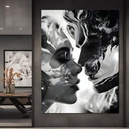 Luminous Liquid Kisses - NicheCanvas