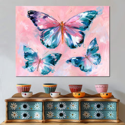 Three Winged Dancers Taking Flight - NicheCanvas
