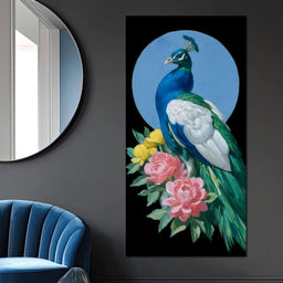 Majestic Peacock Blossoms - NicheCanvas