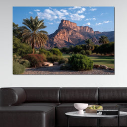 Desert Oasis Mesa Sunrise - NicheCanvas