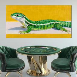 Emerald Lizard Gleam - NicheCanvas