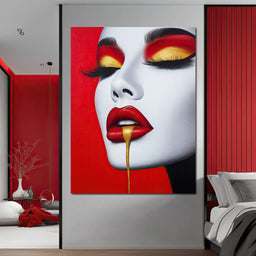Luxe Lips - TooplesArt - NicheCanvas