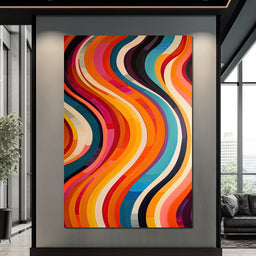 Vibrant Waves of Harmony - NicheCanvas