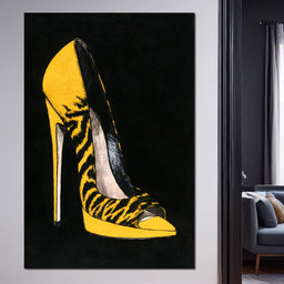Bold Tiger Stripe Stiletto Power - NicheCanvas