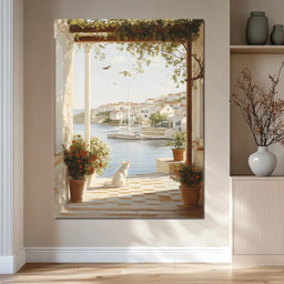 Mediterranean Tranquility View - NicheCanvas