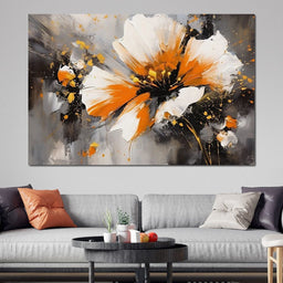 Radiant Floral Tempest - NicheCanvas