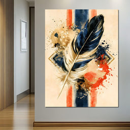 Fragmented Descent of the Golden Plume - NicheCanvas