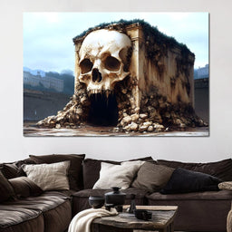 Skull Fortress Erosion Dreams - NicheCanvas