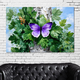 Fluttering Nature's Embrace - NicheCanvas