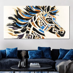 Majestic Equine Mosaic Dance - Alicia Smith - NicheCanvas