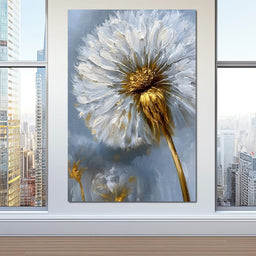 Gilded Dandelion - NicheCanvas