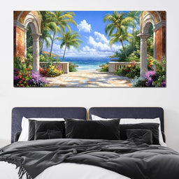 Tropical Gateway to Tranquility - NicheCanvas
