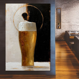 Golden Beer Against the Divide - NicheCanvas