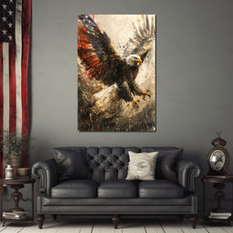 Patriot's Pride: The Eagle's Essence - NicheCanvas