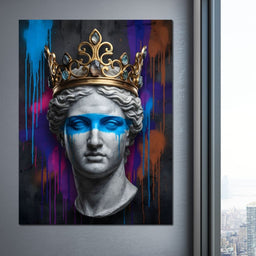 Crowned in Neon - NicheCanvas
