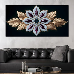 Radiant Jewel Blossom Grandeur - NicheCanvas