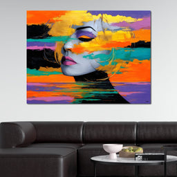 Chromatic Calm Portrait Drift - NicheCanvas