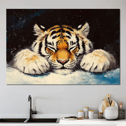 Slumbering Tiger - NicheCanvas