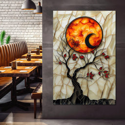 Solar Flare Through Leaves - NicheCanvas