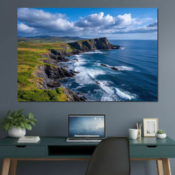 Atlantic Cliffs Wild Coastline - NicheCanvas