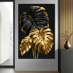 Gilded Foliage Dark Contrast - NicheCanvas
