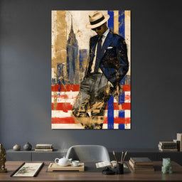 Gentleman of the Painted Skyline - NicheCanvas