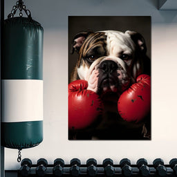 Bulldog Pugilist - NicheCanvas