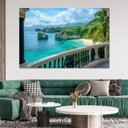 Oceanfront Paradise Escape - NicheCanvas