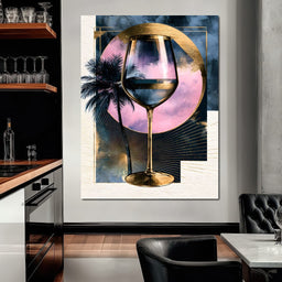 Solstice Evening at the Coastal Lounge - NicheCanvas