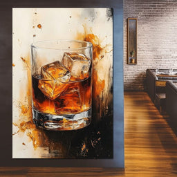 Whiskey Drink Elegance  - NicheCanvas
