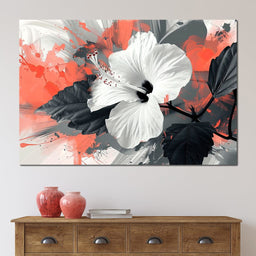 Sanguine Hibiscus Dreams - NicheCanvas