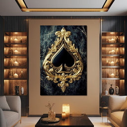Gilded Elegance Spade - NicheCanvas