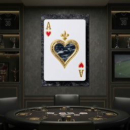 Gilded Heart Ace Royale - NicheCanvas